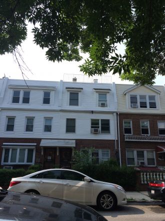Local beekeeper Ralph Gaeta’s rooftop hives in Astoria, Queens, New York.