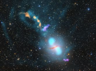 A multiwavelength image of Radio Galaxy Centaurus A 
