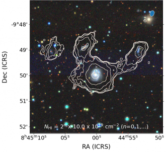 Four galaxies close together