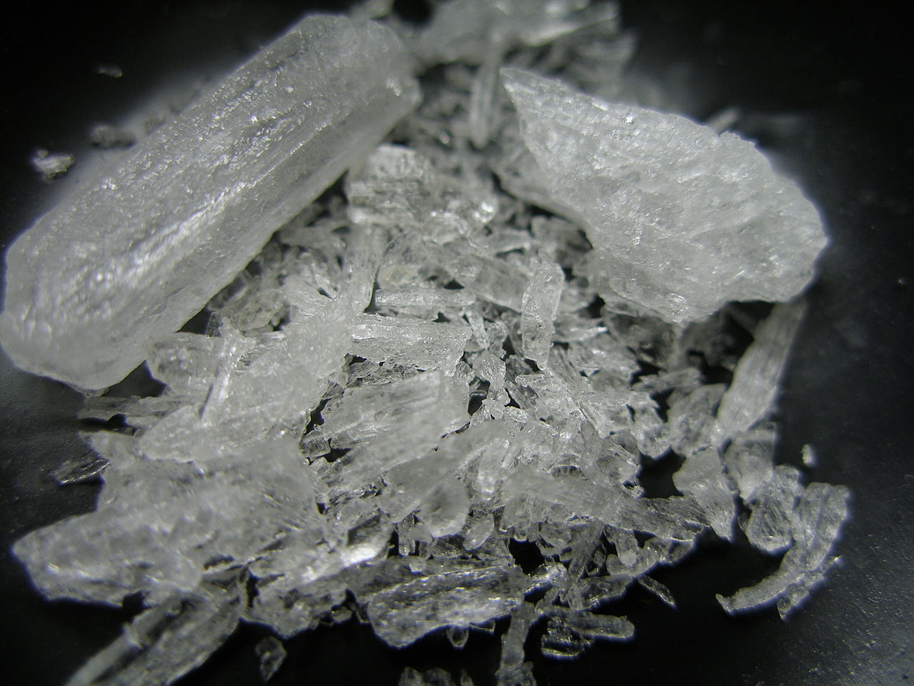 Crystal Meth by Radspunk - Own work. Licensed under GFDL via Wikimedia Commons