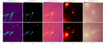 Views of a galaxy undergoing ram-pressure stripping 