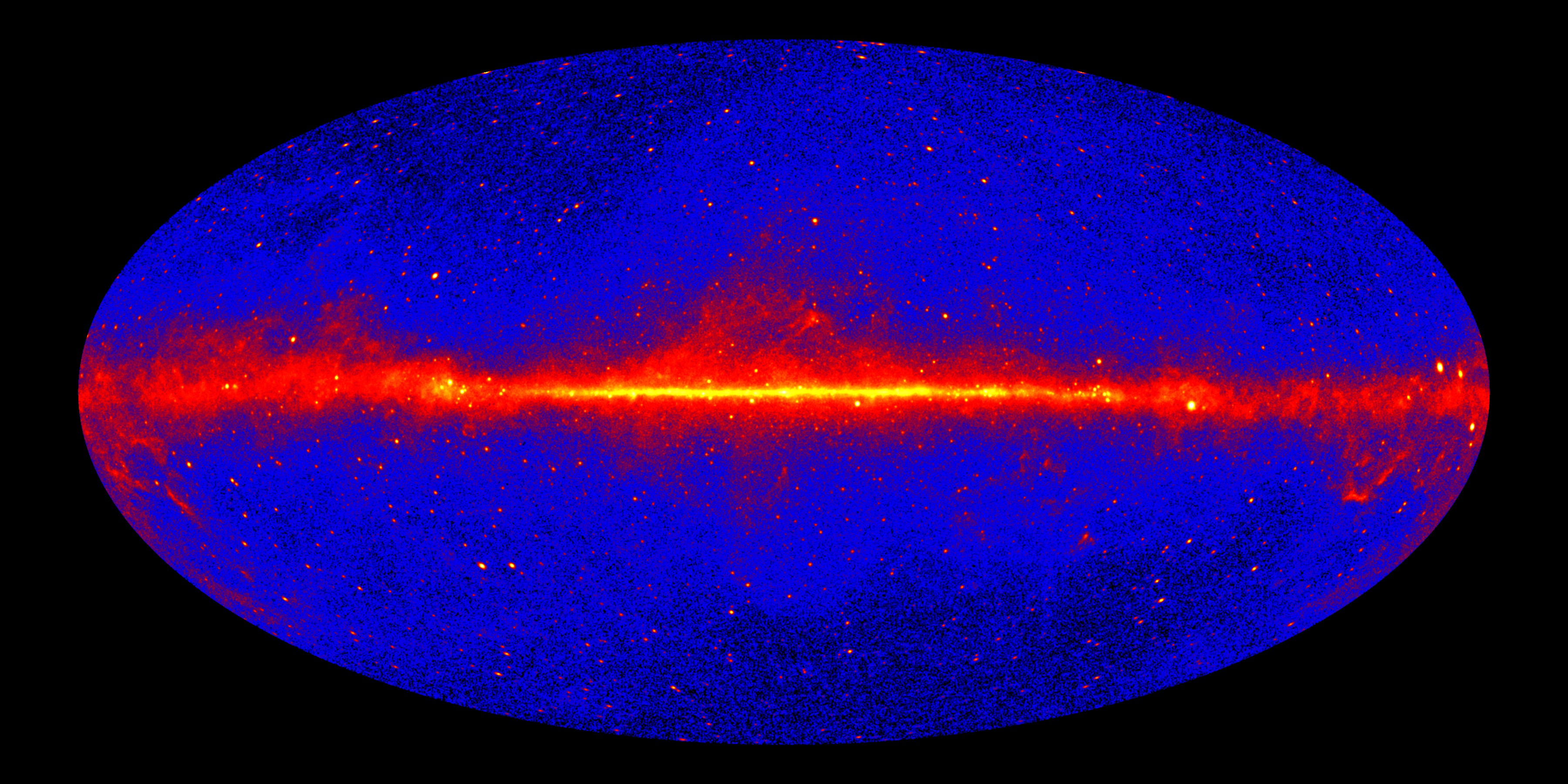 A detailed view of the gamma-ray sky. Photo: NASA/DOE/Fermi LAT Collaboration