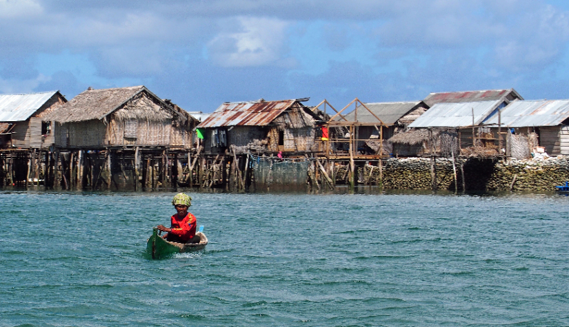 Bajo village in Indonesia is reliant on healthy coral reefs for subsistence. Photo: Emma Camp