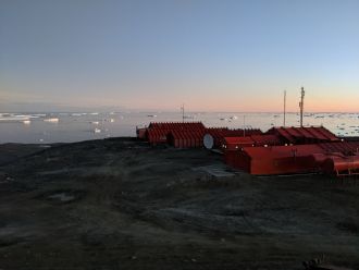 The evening sky over Argentina’s Marambio Station