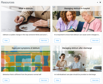 Delirium Toolkit online resources
