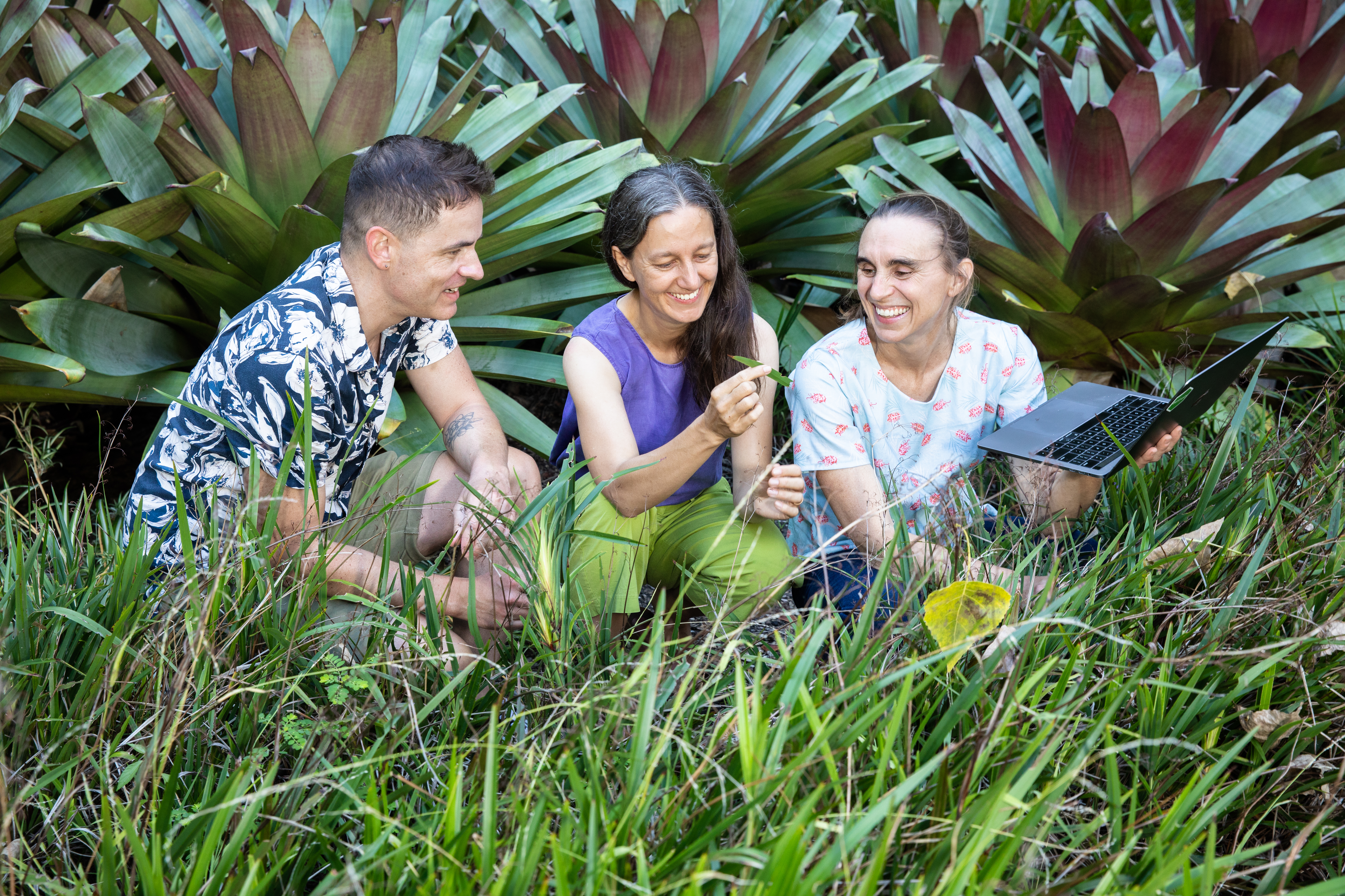 Dr Hervé Sauquet, Dr Rachael Gallagher, Dr Lizzy Wenk. Credit: ARDC/Renee Nowytarger
