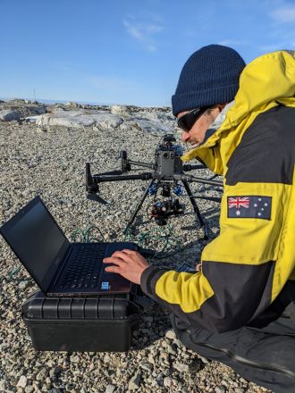 QUT's Dr Juan Sandino flies drones in Antarctica