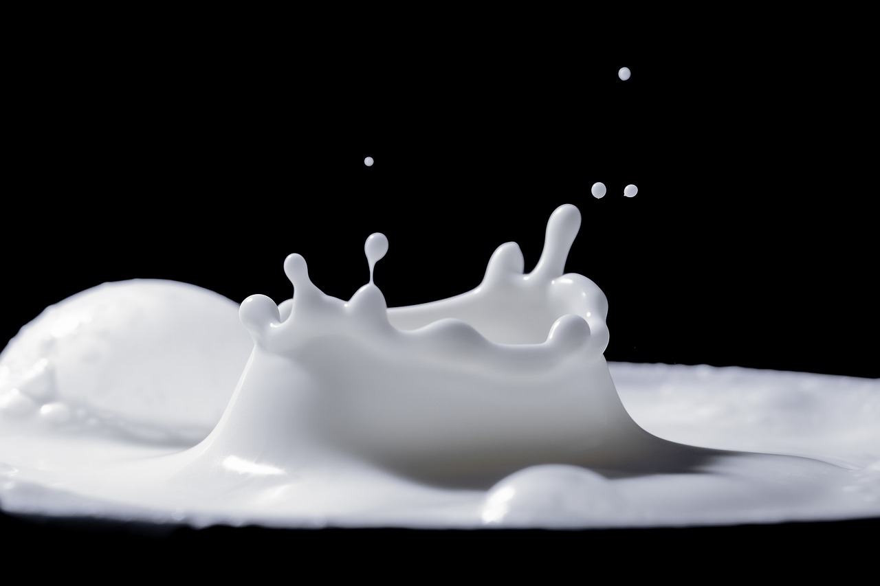 CC-0. https://pixabay.com/photos/milk-splash-drops-food-liquid-4755234/