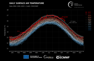 Daily air surface temperature