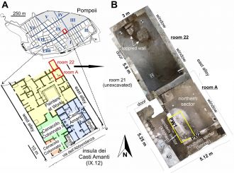 Plan view of the Insula dei Casti Amanti