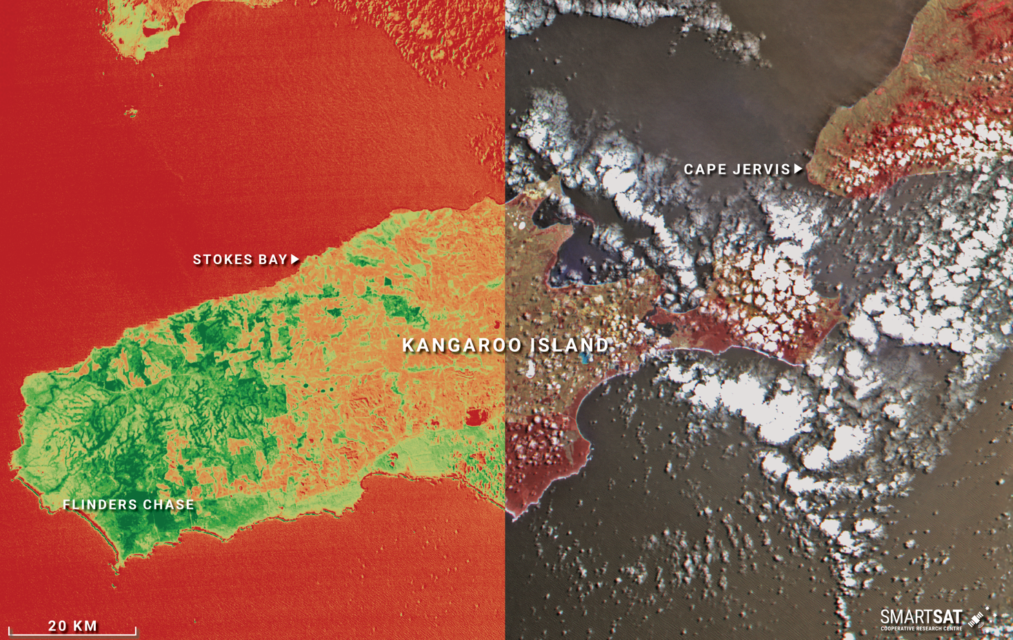 Kanyini First Images of Kangaroo Island Credit: SmartsatCRC