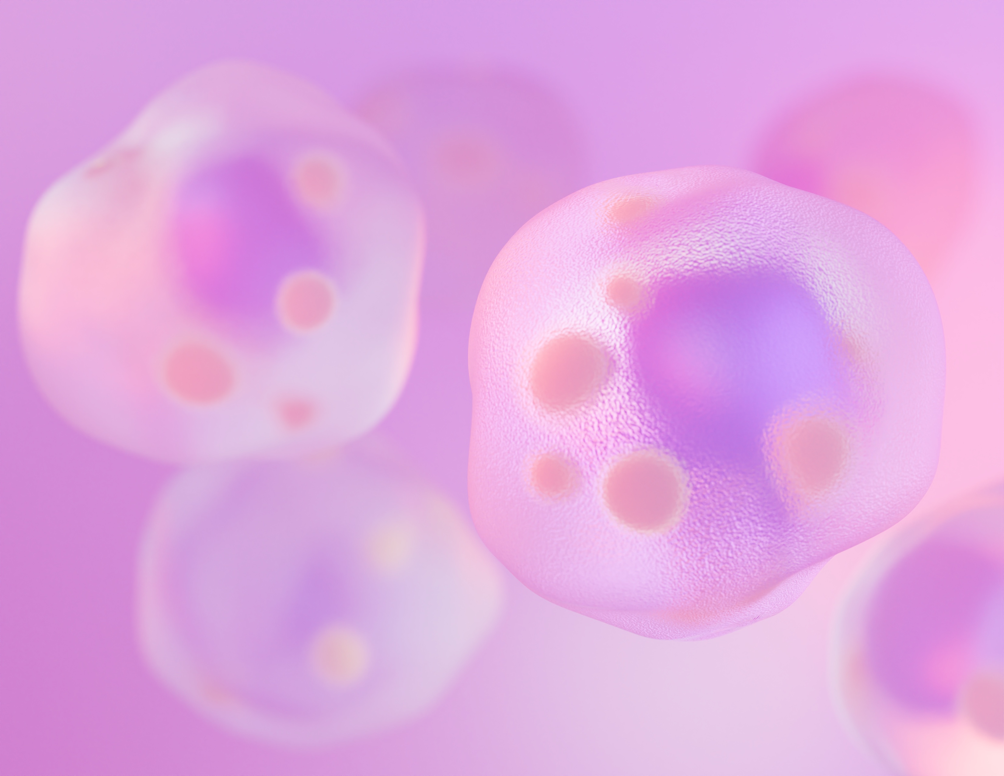 Innate lymphoid cells 3 (ILC3s) are a subset of immune cells that are critical to gut immunity. When there is excess fat, such as after a rich meal, ILC3s store this fat in tiny lipid droplets to maintain their function. In this 3D illustration, we can see a lipid droplet (in orange) inside an ILC3. Credit: Cyril Seillet.
