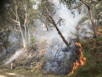 Cultural burn on North Stradbroke Island-1