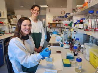 L-R: The University of Adelaide's Dr Erin Brazel and Carla Gallasch