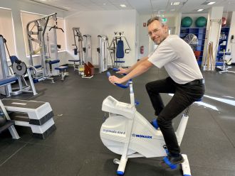 Volker Rehbocks now rides his bike large distances 