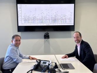 A/Prof Puya Gharahkhani & Prof Stuart MacGregor from QIMR Berghofer