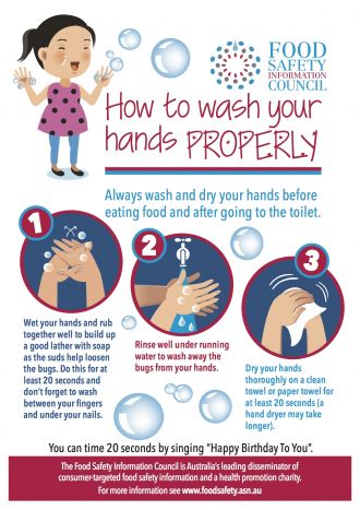 How to wash your hands poster