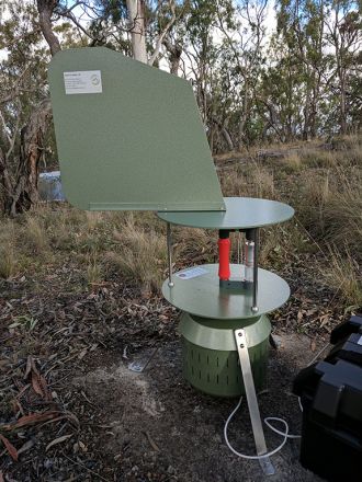 Machine used to collect the spores