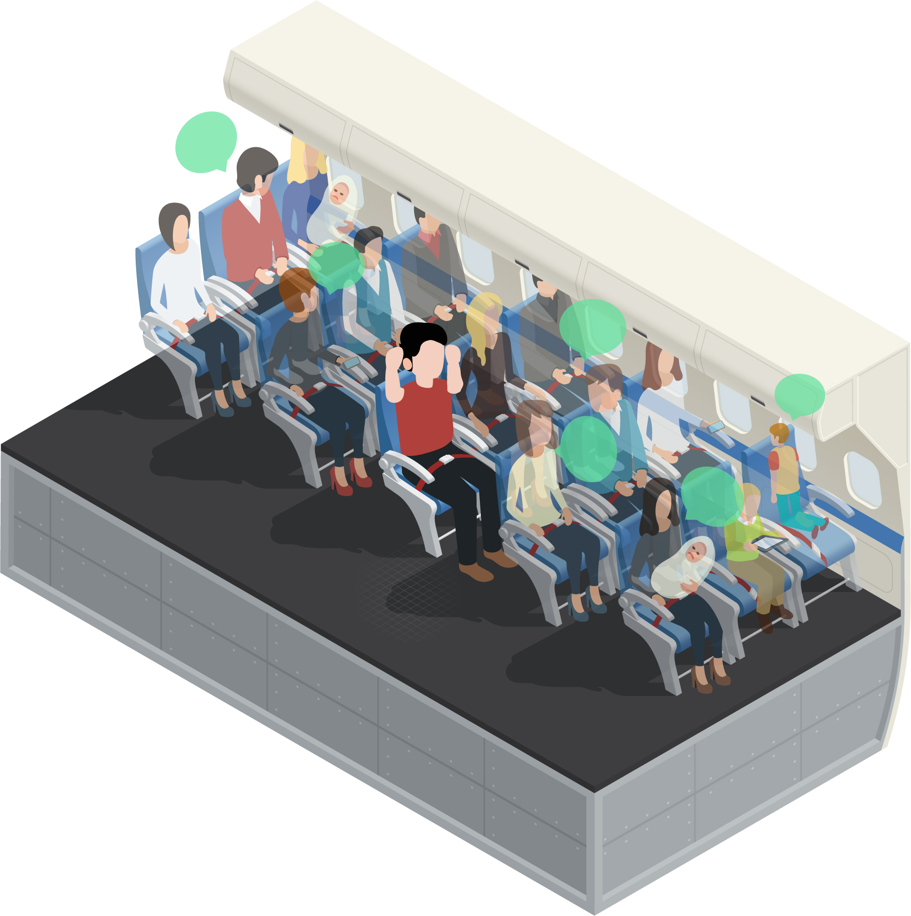  Reducing  extraneous noises in enclosed spaces 