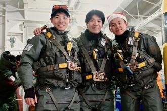 researchers prepare for helicopter deployment