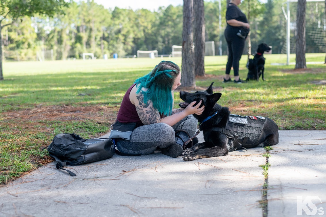 Veteran with Service Dog. PHOTO: K9s For Warriors, CC-BY 4.0 (https://creativecommons.org/licenses/by/4.0/) 
