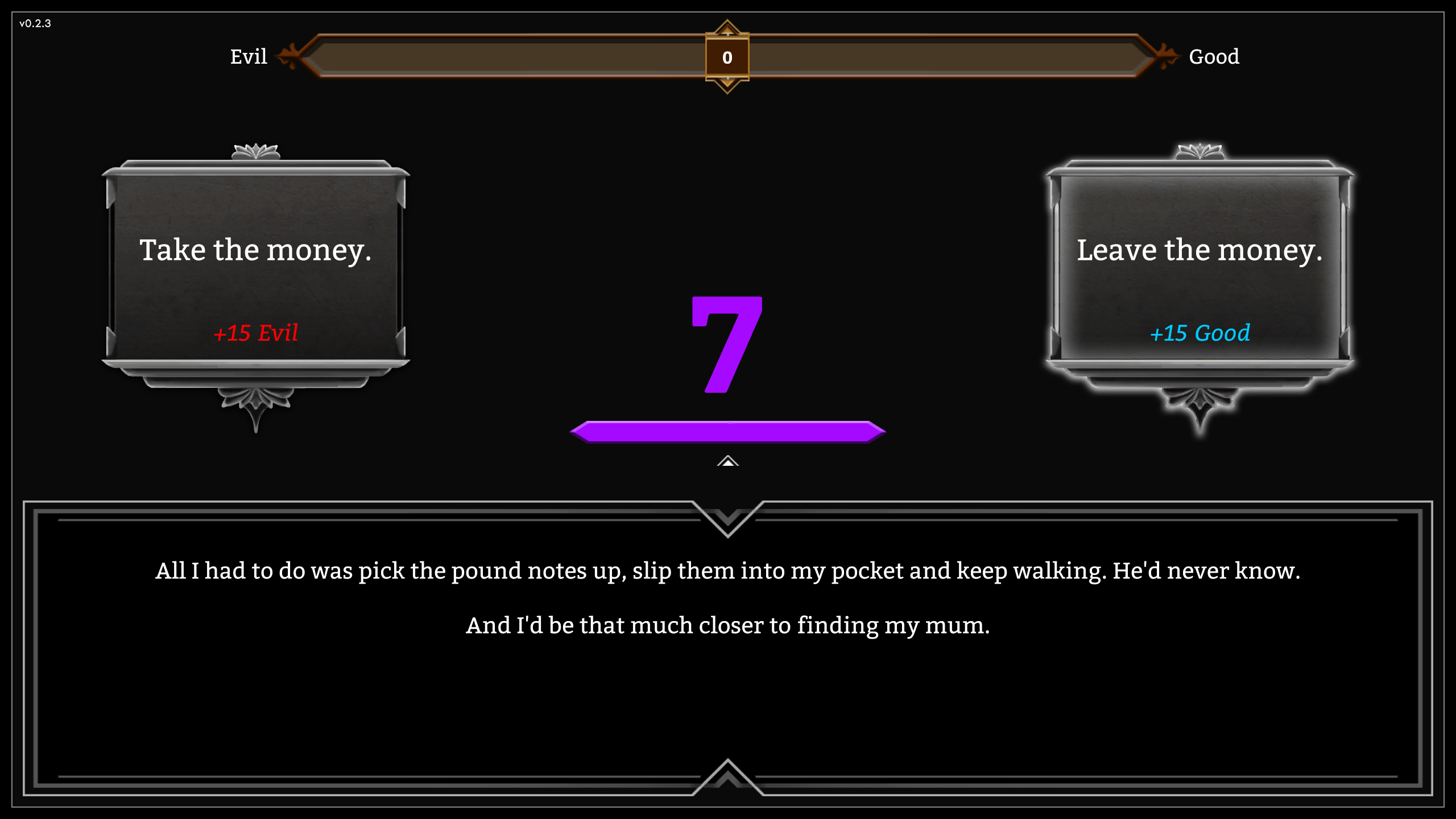 Ethics and gaming researchers looked at how morality scores affect player decision-making by building their own game called The Great Fire, pictured above