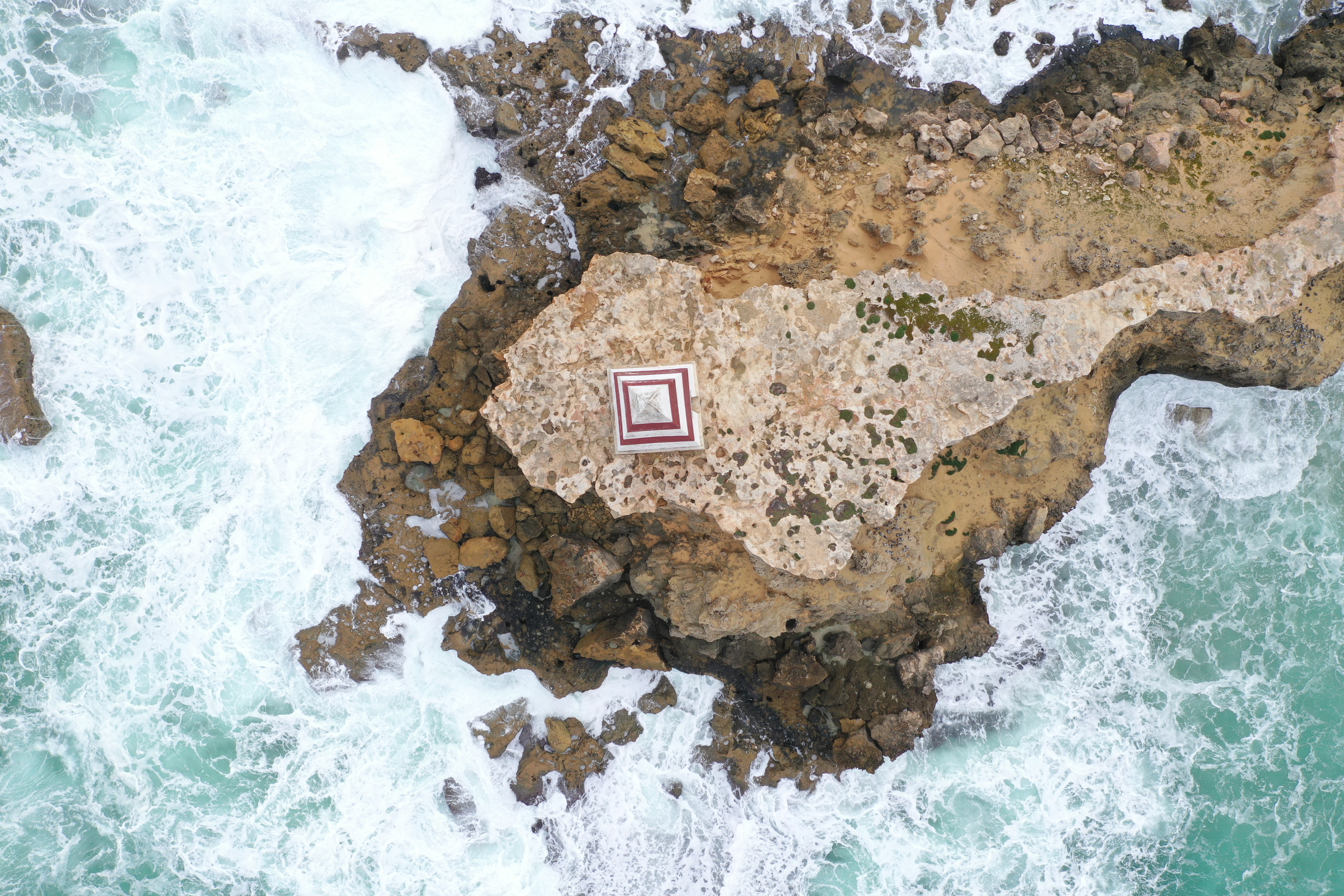 Aerial photo of the obelisk at Cape Dombey in South Australia's Southeast region. P Hesp (Flinders University) 