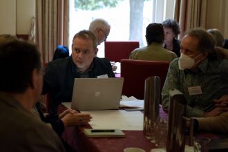 RSV CEO Mike Flattley chairing a table discussion