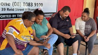 Community members completing the survey