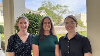 Senior and first authors of the landmark paper