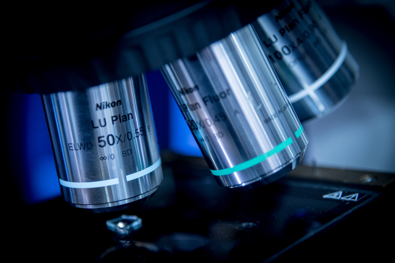 Credit: Gavan Mitchell & Michelle Gough, University of Melbourne / A microscope in the NanoScience Lab at The University of Melbourne