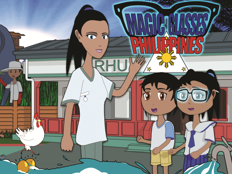 Cover of the Cartoon “The Magic Glasses Philippines”.  Source: Image created by the Authors: https://www.researchprotocols.org/2020/6/e18419/; Copyright: The Authors; License: Creative Commons Attribution + ShareAlike (CC-BY-SA)