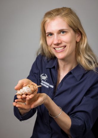 Dr Marissa McNamara with Strawberry Claws