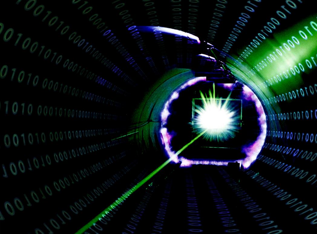 High-power lasers are often used to modify polymer surfaces. Stock image