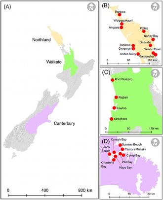 Sampling sites