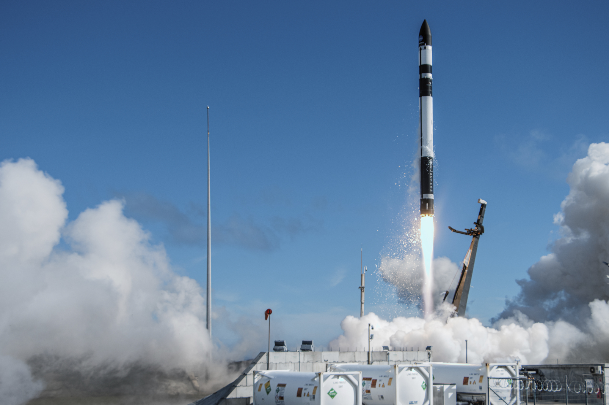 Rocket Lab’s Electron rocket lifts off from Launch Complex 1 at Mahia, New Zealand (CC BY-NC 2.0)