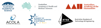 Logos of the Learned Academies and ACOLA