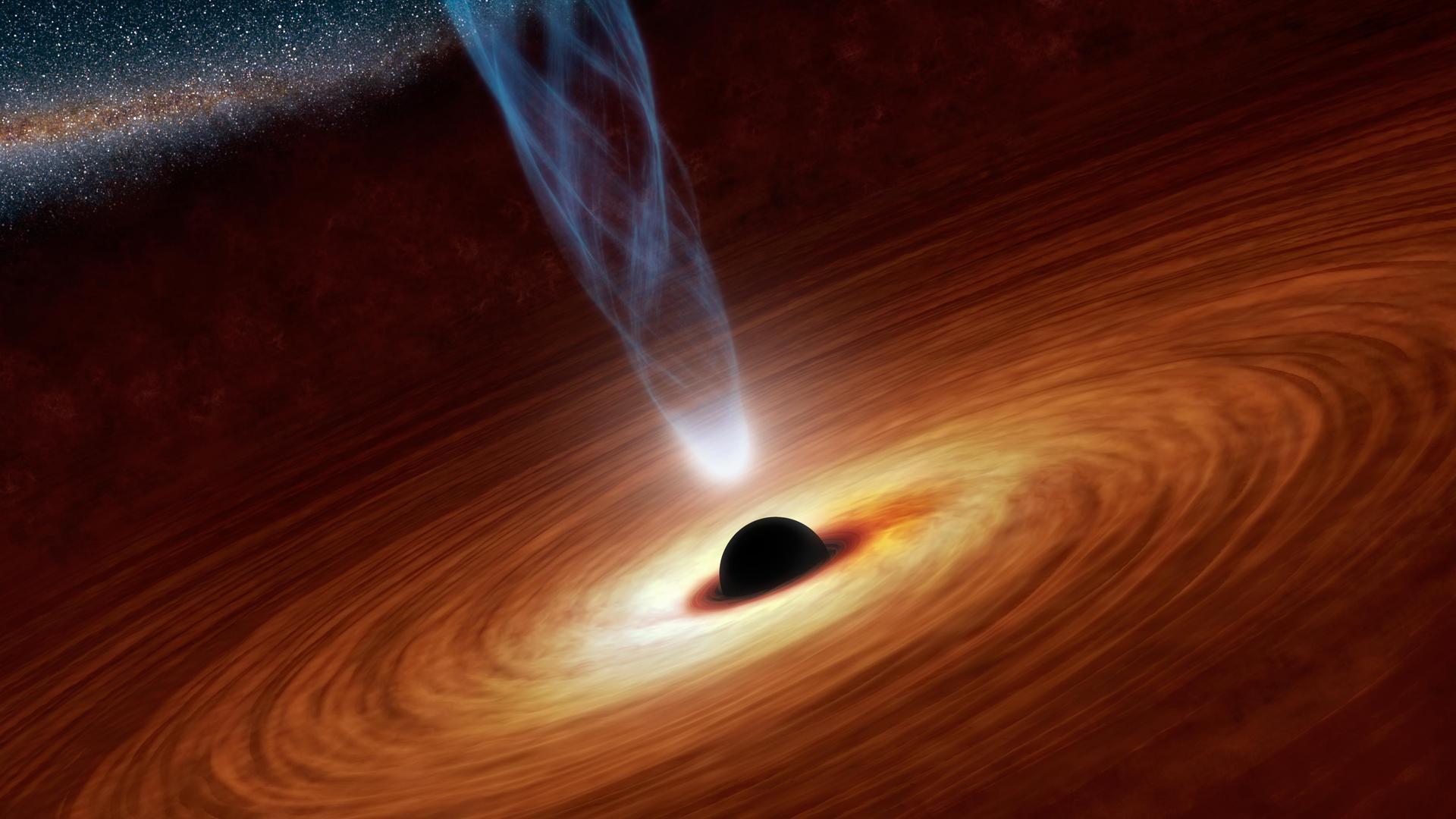 Artist impression of a black hole. Image: NASA