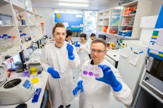 UQ's vaccine patch team