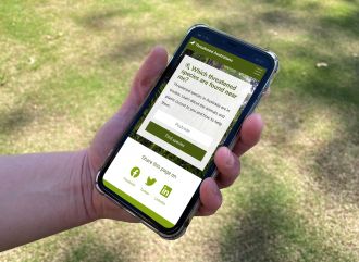 Threatened Australians app in action