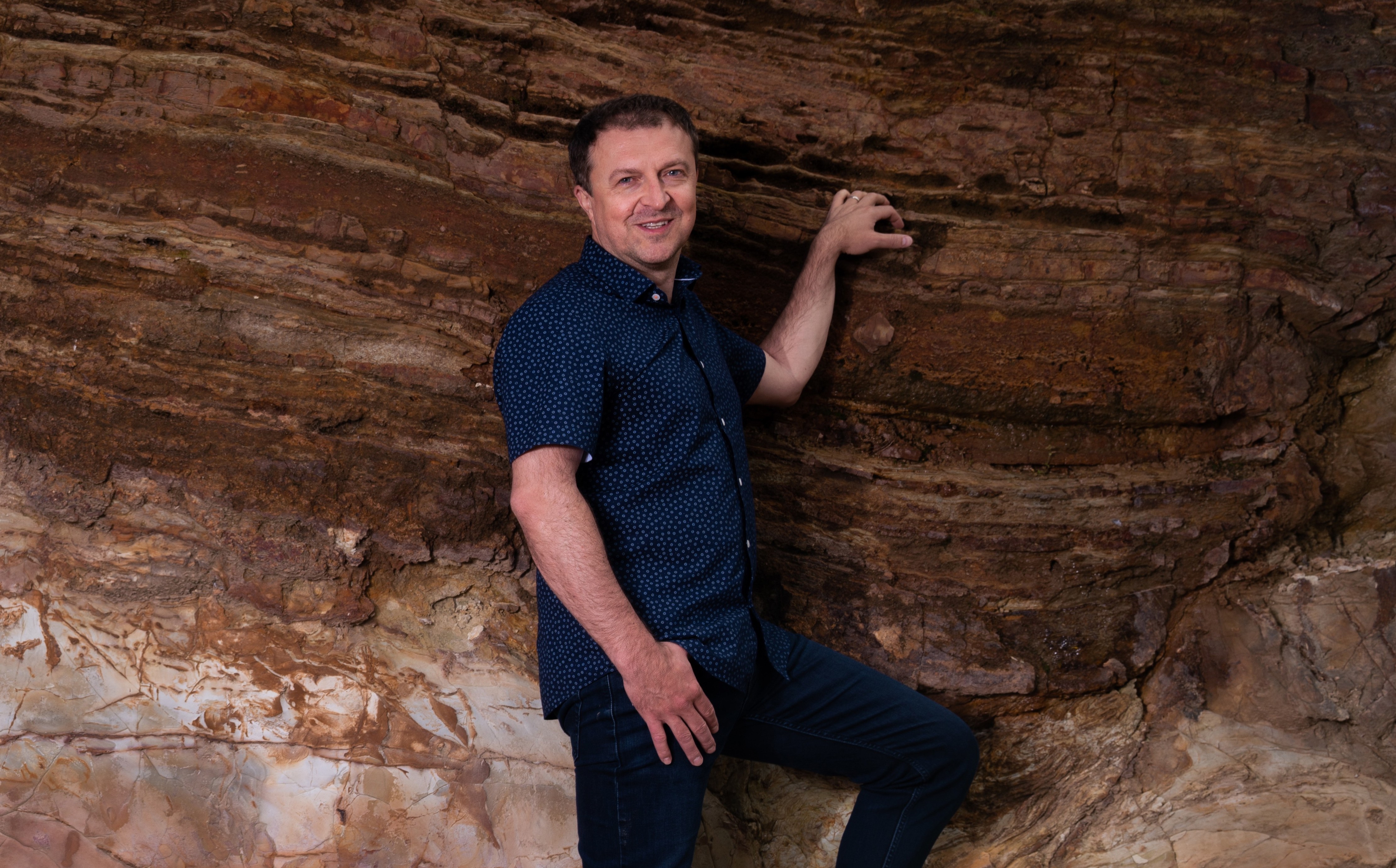 ANU geophysicist and study co-author, Professor Hrvoje Tkalčić, says the study findings reveal how Mars' southern highlands are significantly hotter compared to its northern lowlands. Photo: Tracey Nearmy/ANU