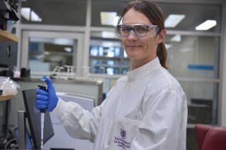 BASE Facility laboratory manager Dr Helen Gunter 