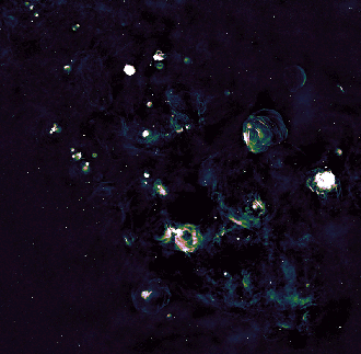 Gif of two telescope images