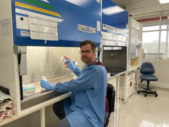 CSIRO scientist and immunology, Dr Daniel Layton