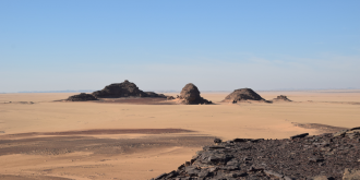 The wastes of the Atbai desert near Wadi Halfa
