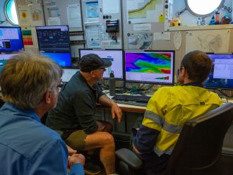 Planning survey sites from seafloor mapping
