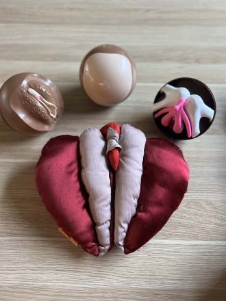 Cliterate with vulva puppet