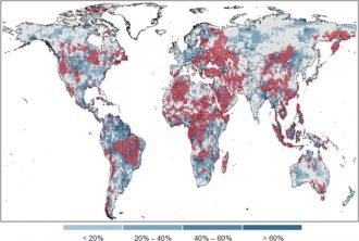 World map climate change 
