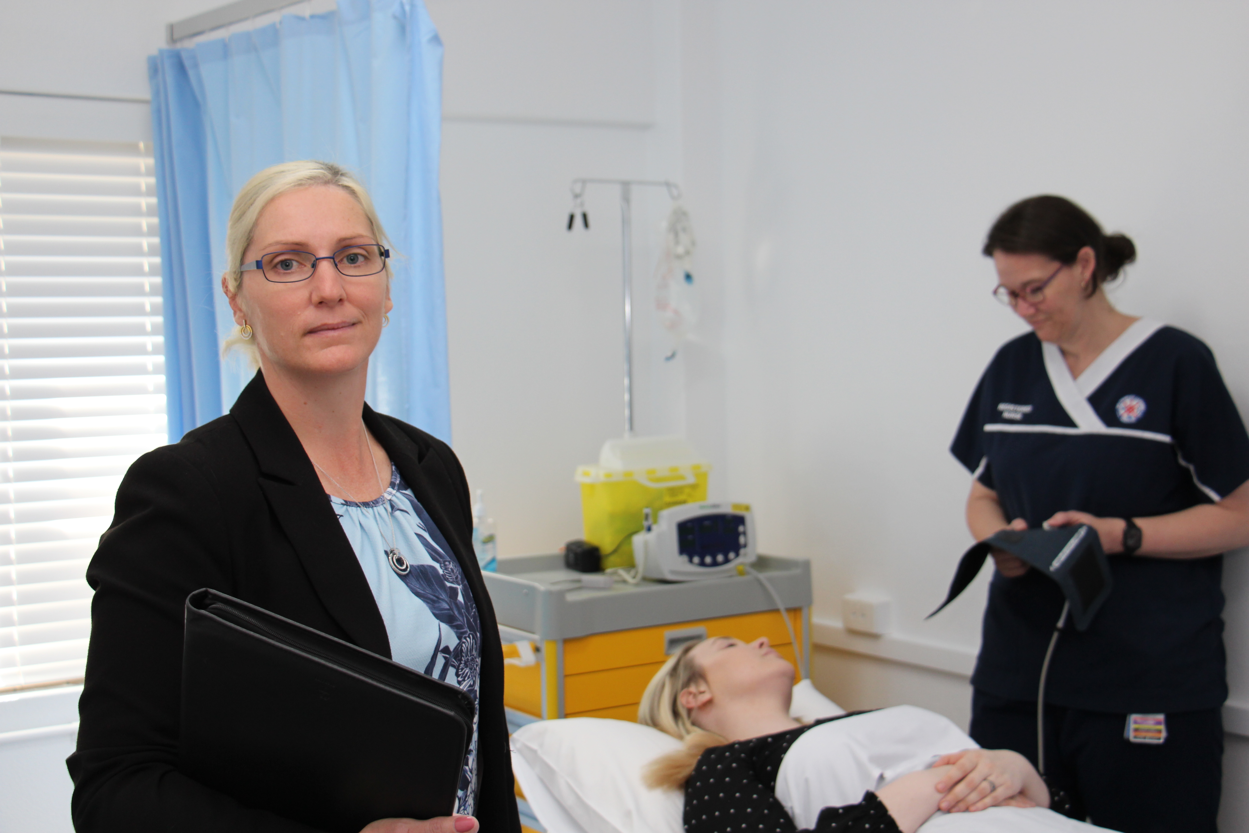ECU researcher Kim McClean, left.