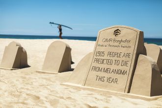 Melanoma sandcastle gravestone version 2